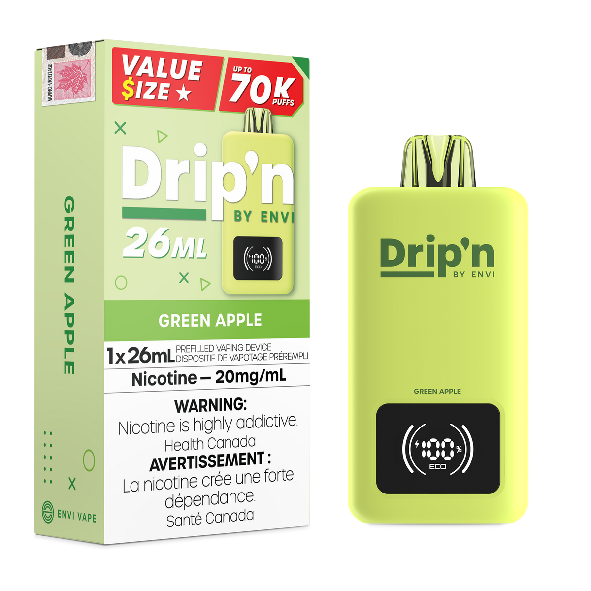 Drip'n 26ML - 70k Disposable (ON)