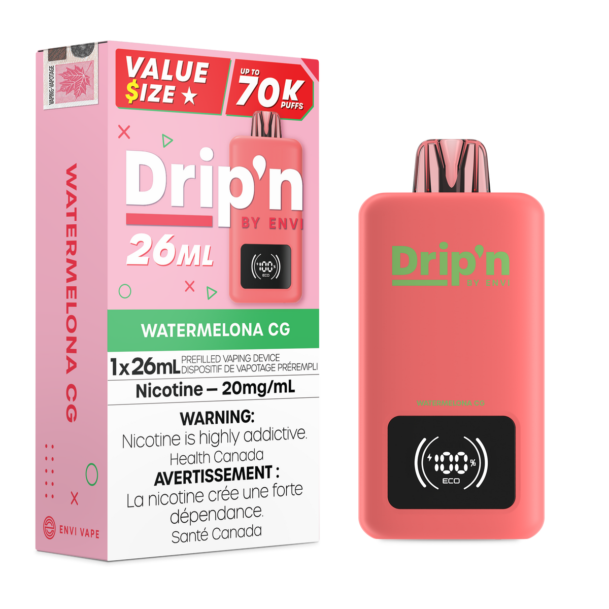 Drip'n 26ML - 70k Disposable (ON)
