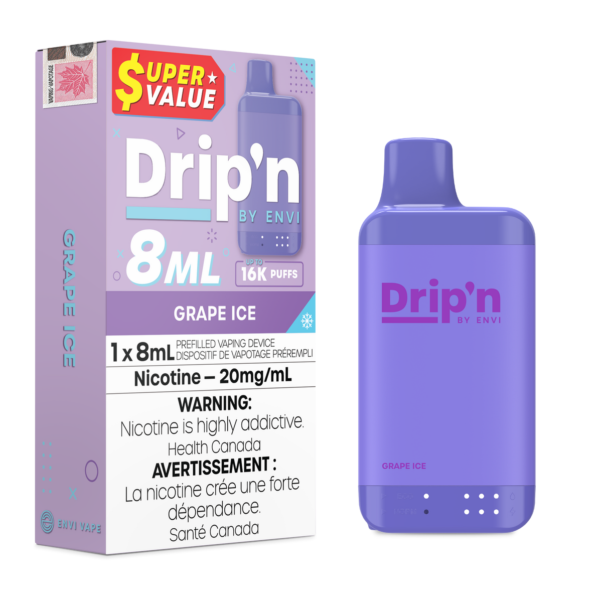 Drip'n 8ML - 16k Disposable (ON)