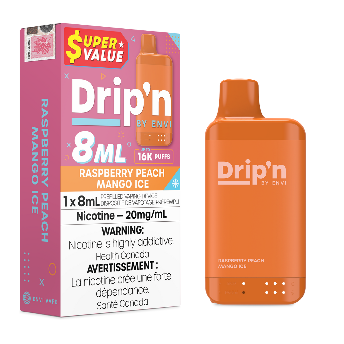 Drip'n 8ML - 16k Disposable (ON)