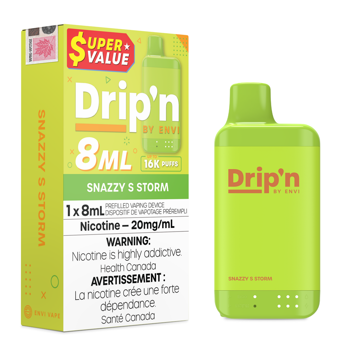 Drip'n 8ML - 16k Disposable (ON)