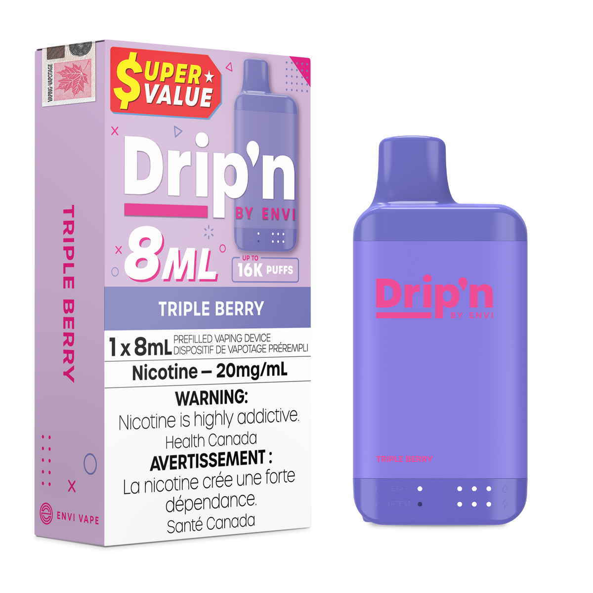 Drip'n 8ML - 16k Disposable (ON)
