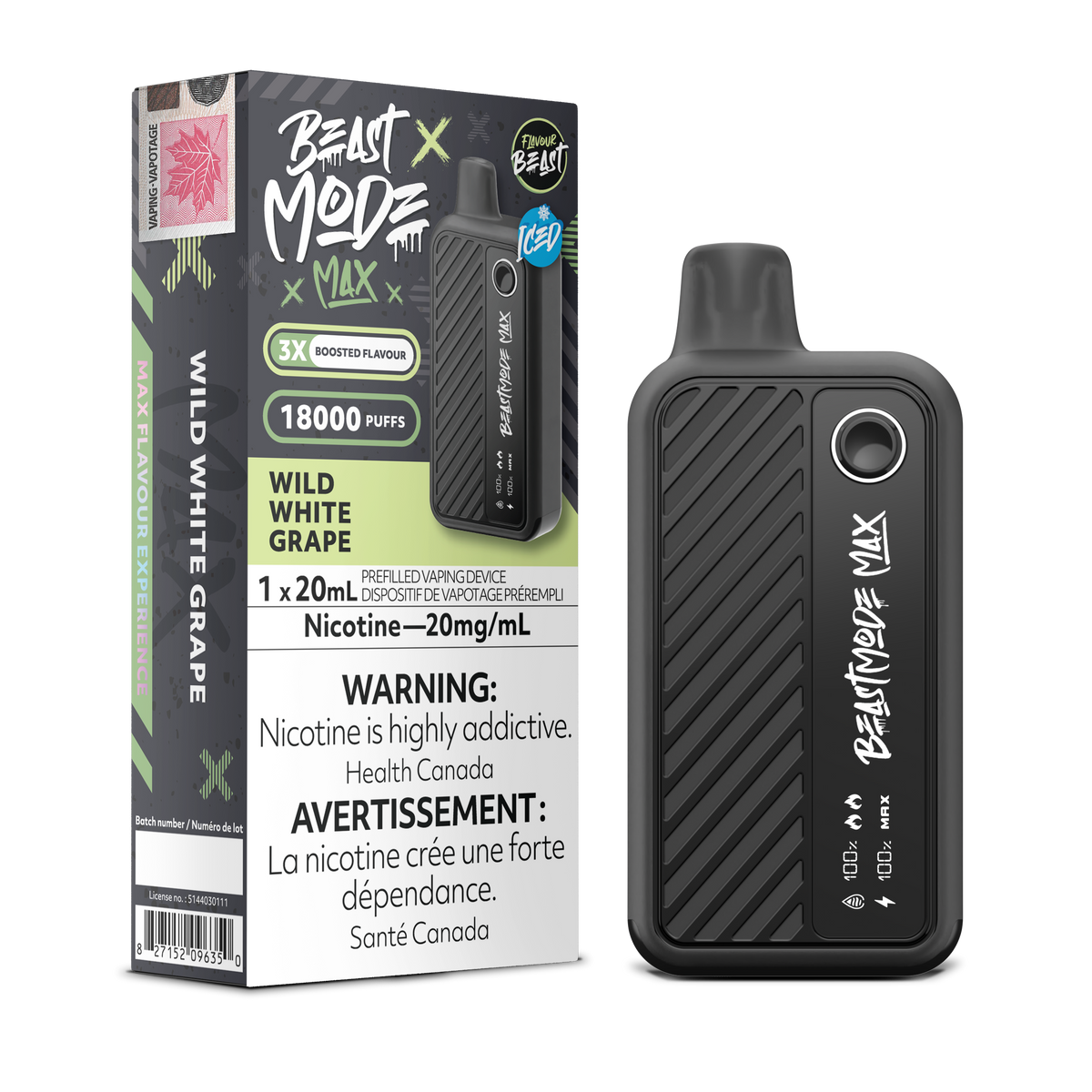 Flavour Beast BEASTMODE MAX - 18K (ONTARIO)