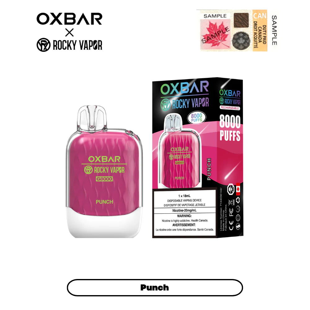 OxBar G8000 Disposable (ONTARIO)